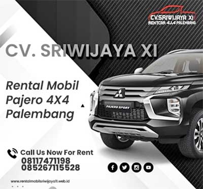 Rental Mobil Pajero sport Fortuner 4x4 Palembang